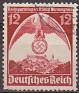 Germany 1936 Landscape 12 Pfennig Red Scott 466